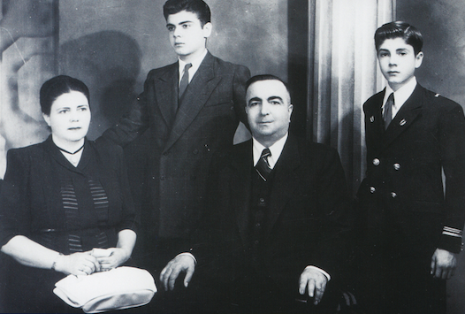 Standing: John N. Pateras, Diamantis N. Pateras Seated: Maritsa N. Pateras, Nikolas J. Pateras Circa: 1948